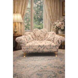 New Floral Shabby Chic Doll Sofa Jewelry Box Organizer Couch Jewelry Box